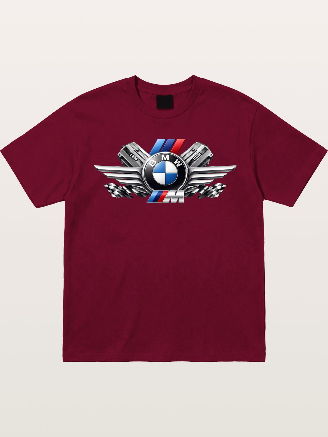 BMW Engine & Logo Wing Design Gildan T-shirt