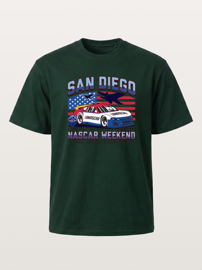 San Diego NASCAR Jet and Race Car Gildan T-shirt