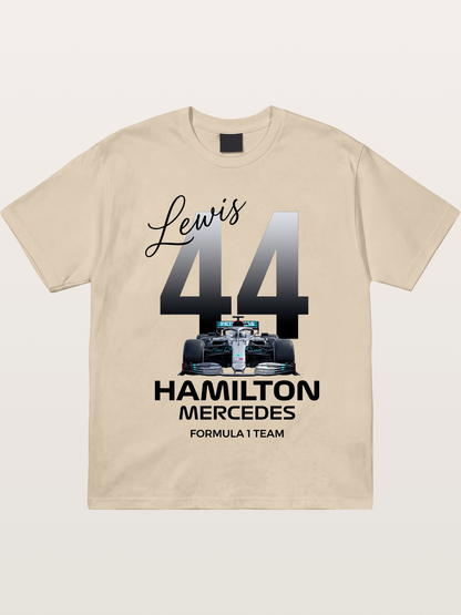 Lewis Hamilton Mercedes 44 Design Gildan T-shirt