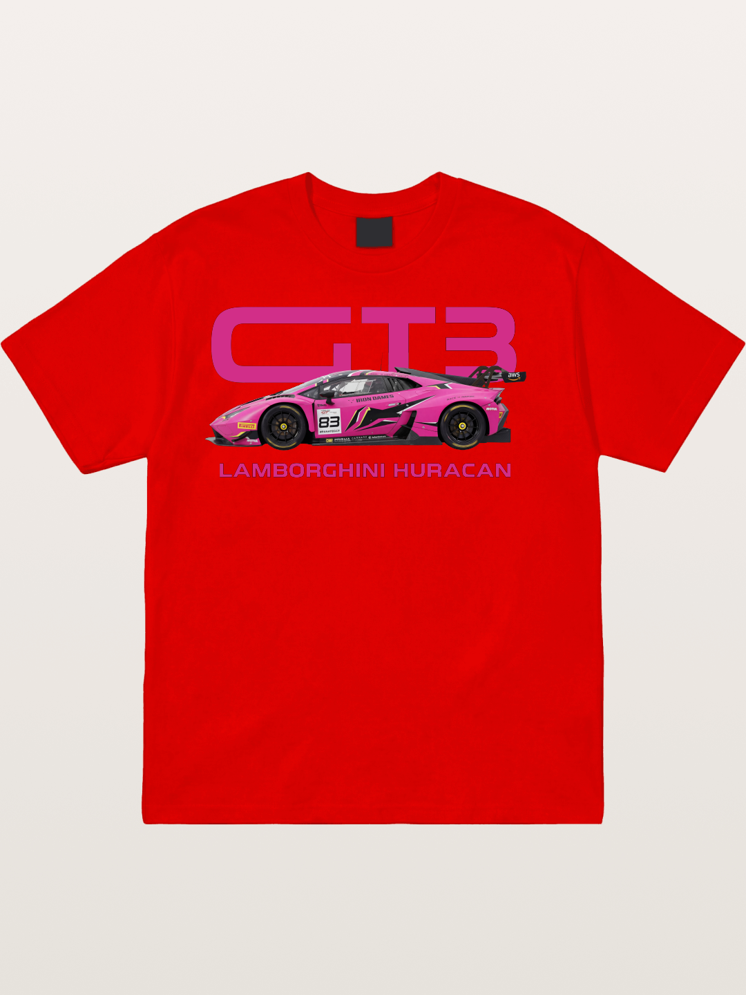 Pink Racer Cotton T-shirt