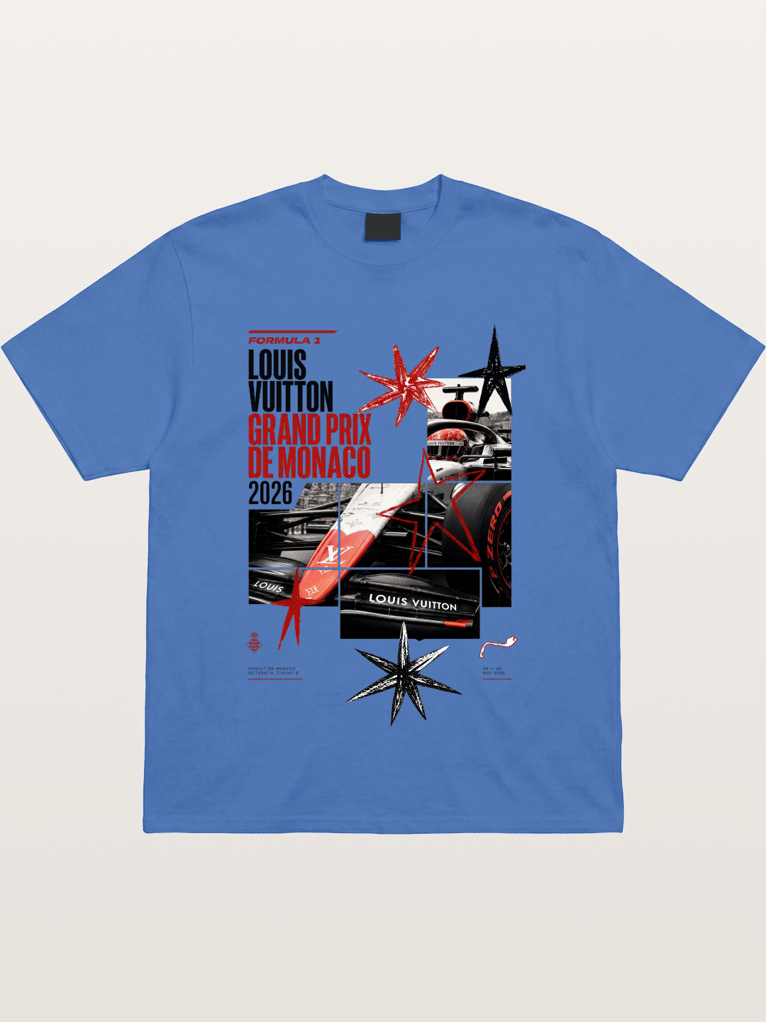 LV Monaco F1 Collage Art Gildan T-shirt