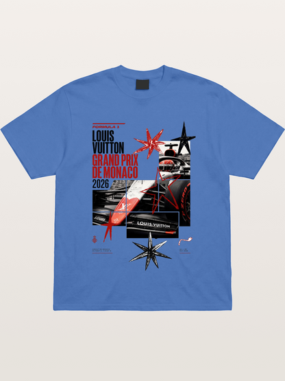 LV Monaco F1 Collage Art Gildan T-shirt