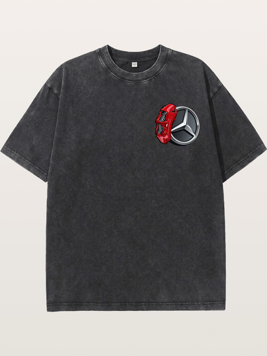 Mercedes Brake Caliper Art Washed T-shirt