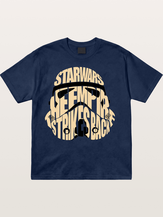 Star Wars Stormtrooper Word Art Design Cotton T-shirt