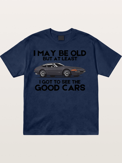 Old Car Enthusiast Good Cars Quote Cotton T-shirt