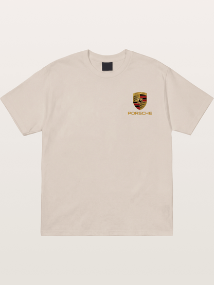 Porsche Crest Stuttgart Shield Cotton T-shirt