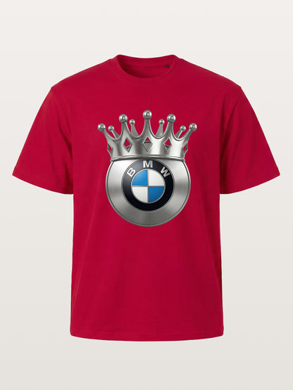 Crowned BMW Logo Metal Art Gildan T-shirt