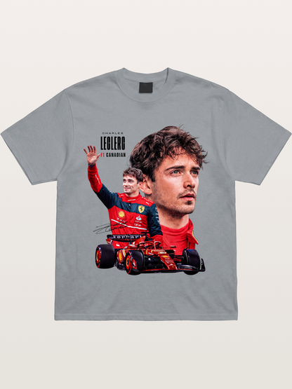 Leclerc Ferrari F1 Collage Art Gildan T-shirt