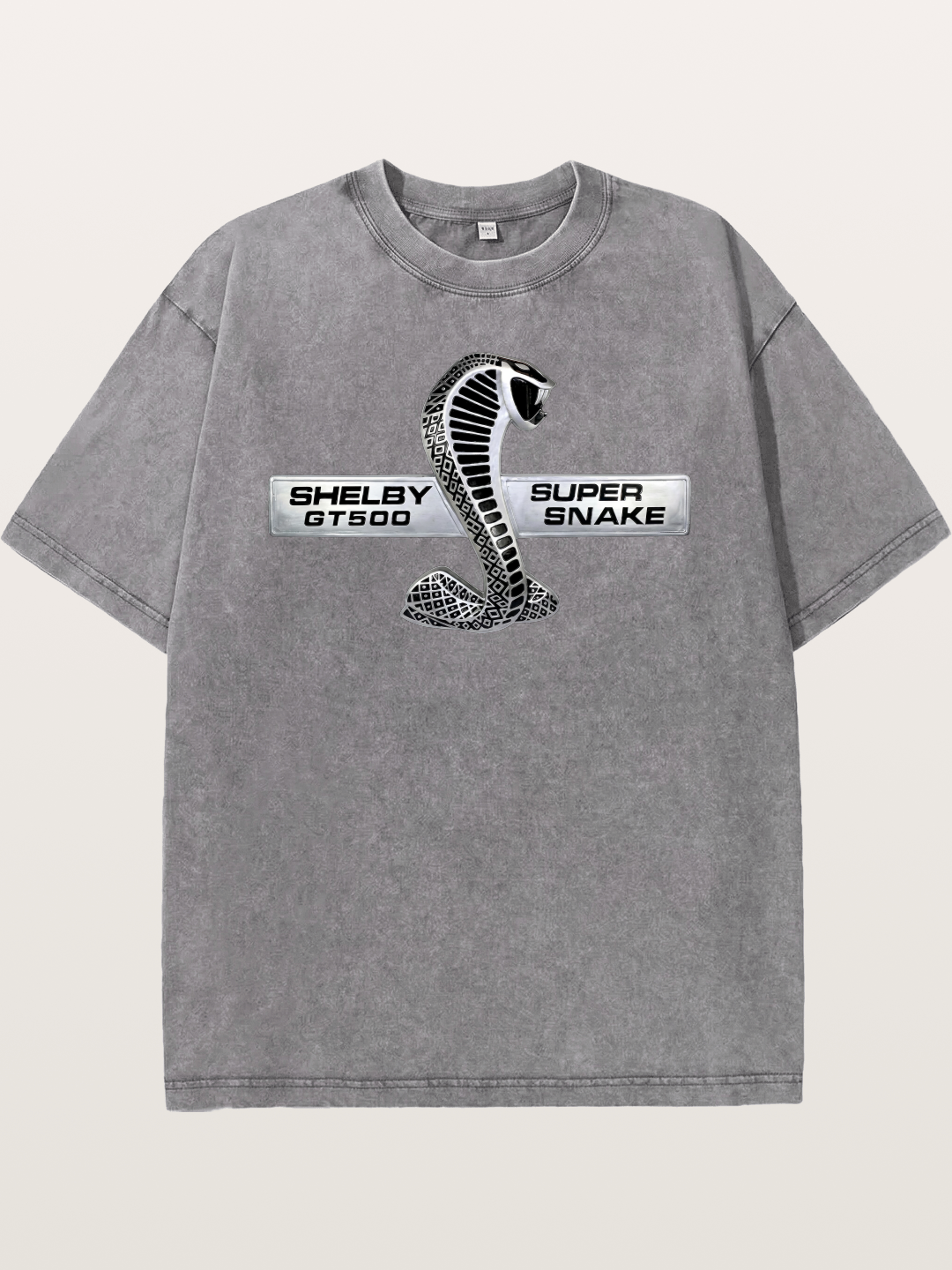 Shelby GT500 Super Snake Emblem Washed T-shirt