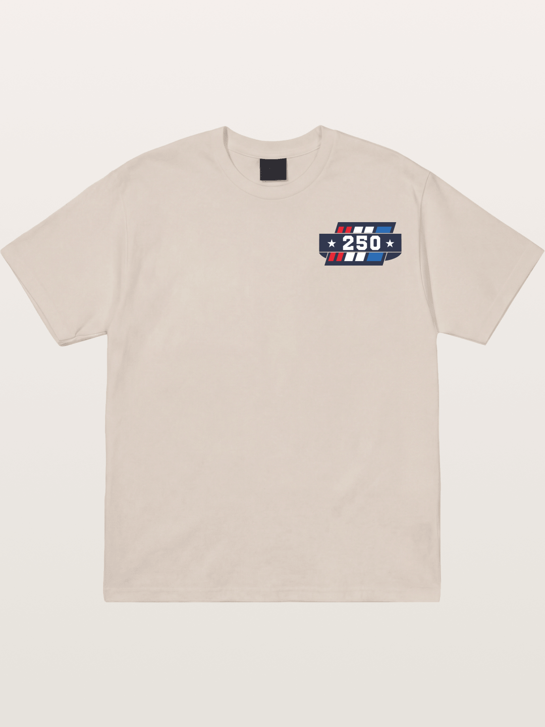 250th Anniversary Star Stripes Badge Cotton T-shirt
