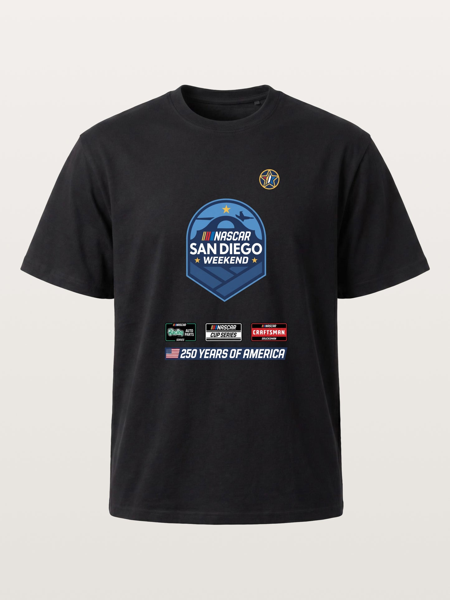 San Diego NASCAR Shield Crest Gildan T-shirt