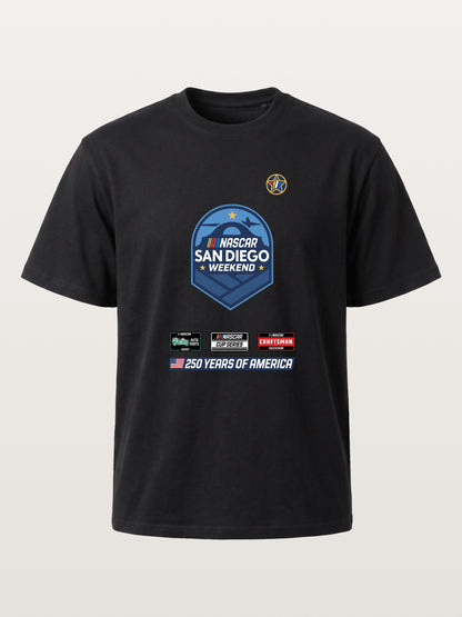 San Diego NASCAR Shield Crest Gildan T-shirt