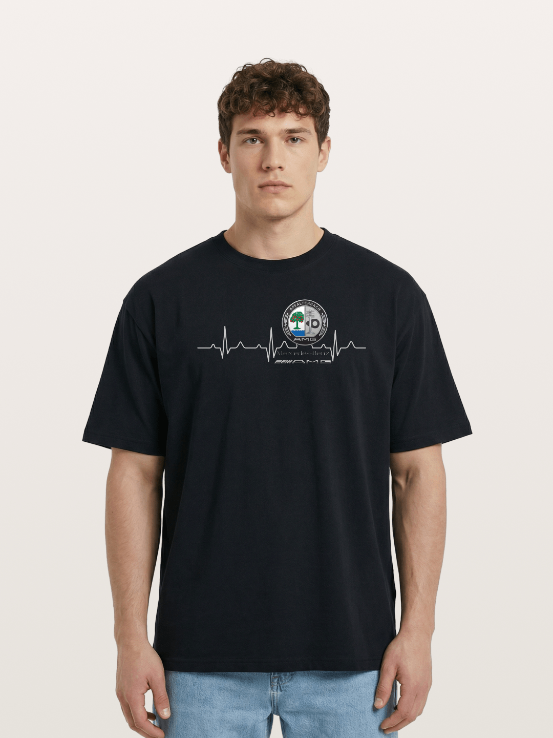 AMG Affalterbach Crest with Pulse Wave Cotton T-shirt