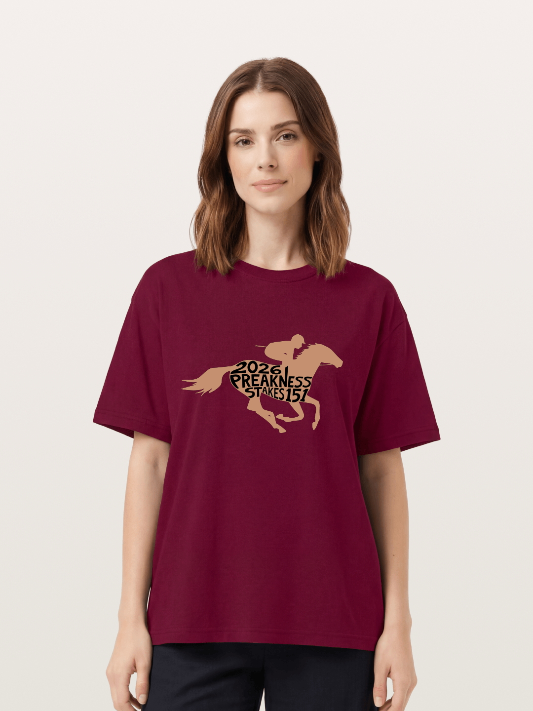 Preakness Stakes 151 Horse Silhouette Gildan T-shirt
