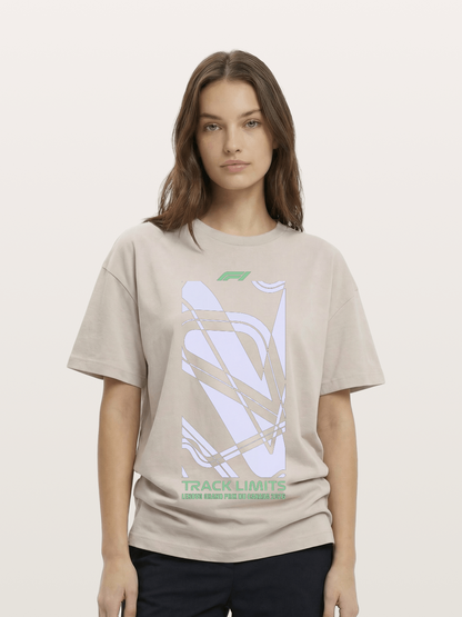 F1 Canada Track Line Art Cotton T-shirt
