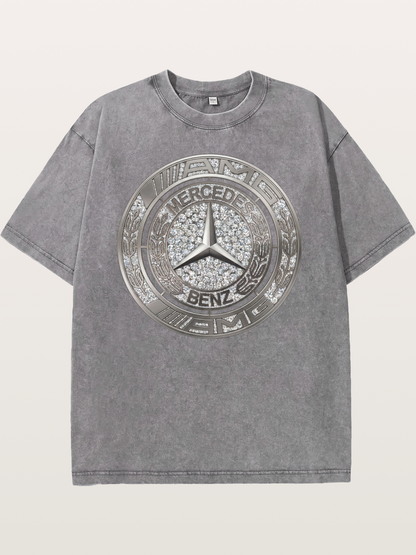 Mercedes Diamond Logo Art Washed T-shirt