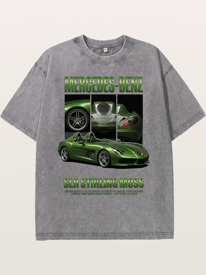 Mercedes SLR Stirling Moss Art Washed T-shirt