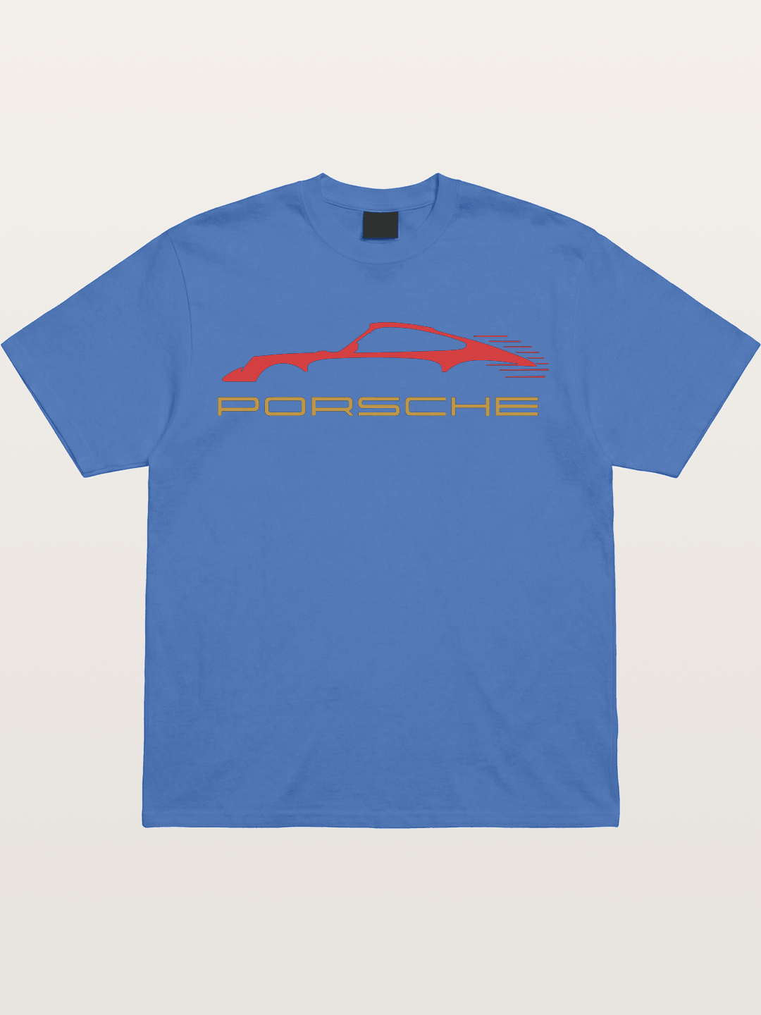 Porsche Red Sports Car Silhouette Gildan T-shirt