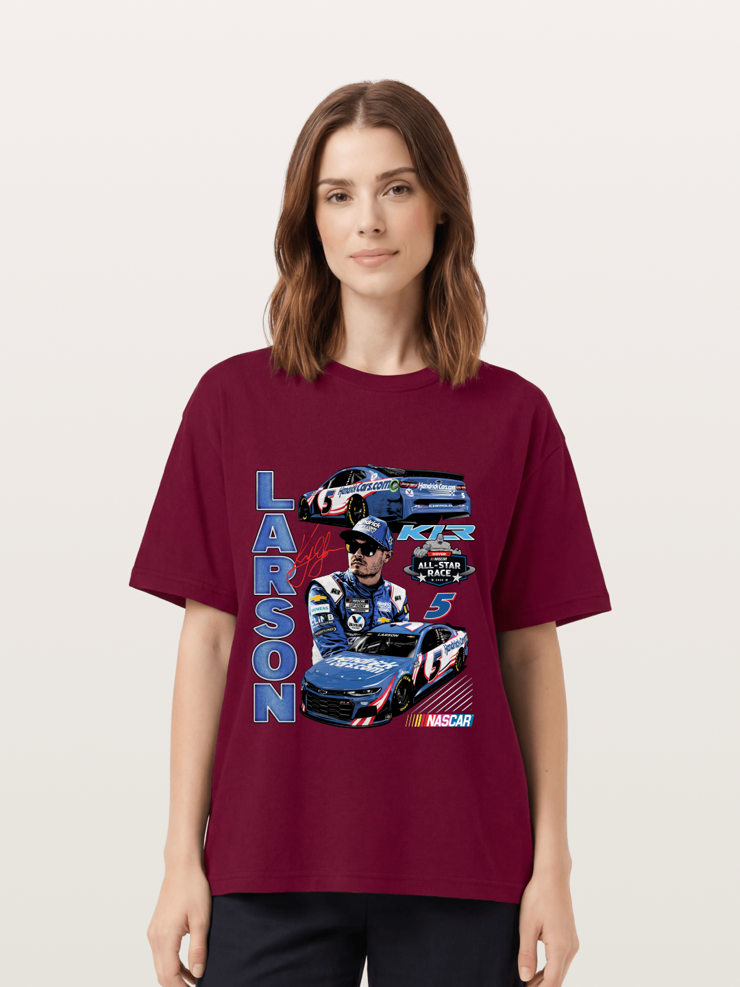 Larson All-Star Race Driver Collage Gildan T-shirt
