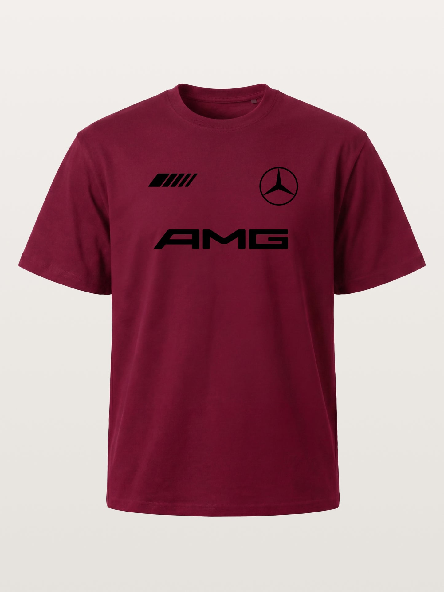 Bold Black AMG With Three Strip Mark Gildan T-shirt