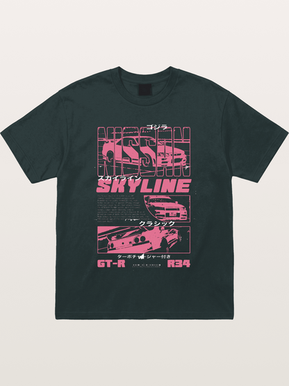Godzilla GT-R Skyline Gildan T-shirt