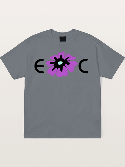 Purple EDC Daisy Silhouette Cotton T-shirt
