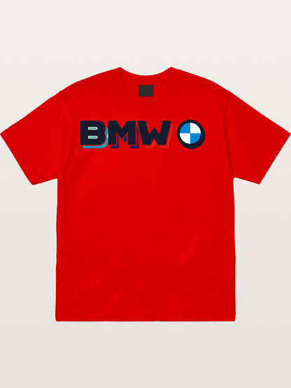BMW Modern Typography Logo Cotton T-shirt