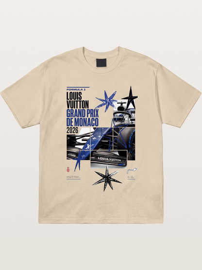 Blue LV F1 Monaco Poster Gildan T-shirt