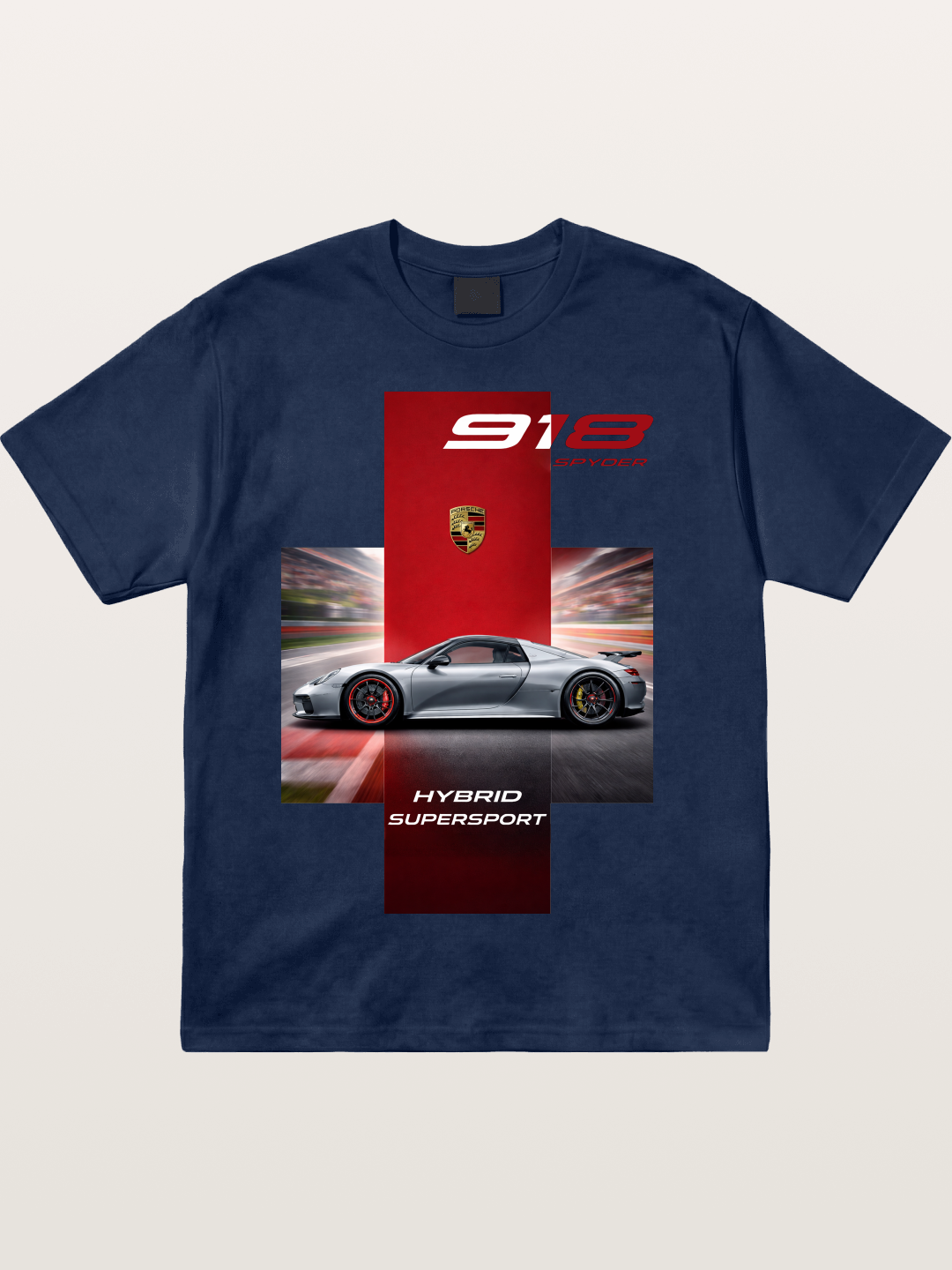 Porsche 918 Spyder Hybrid Supersport Cotton T-shirt