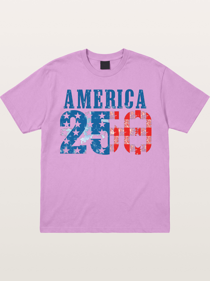 America 250 Grunge Typography Gildan T-shirt