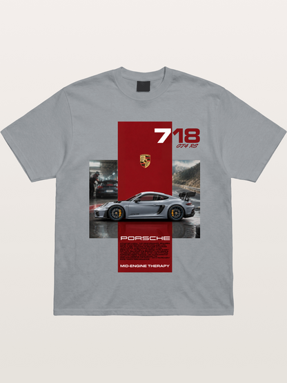 Porsche 718 GT4 RS Mid-Engine Therapy Gildan T-shirt