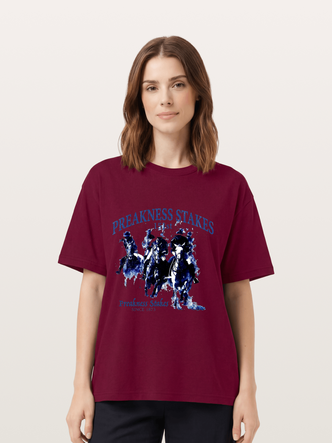 Preakness Stakes Watercolor Print Gildan T-shirt