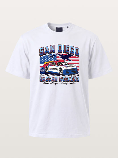 San Diego NASCAR Jet and Race Car Gildan T-shirt