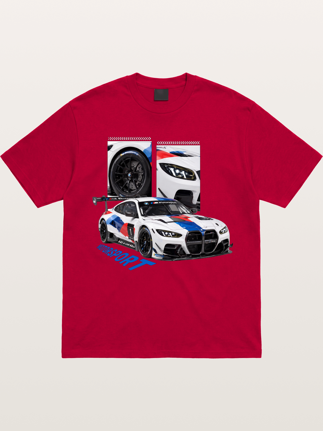 BMW M4 GT Race Car Collage Gildan T-shirt