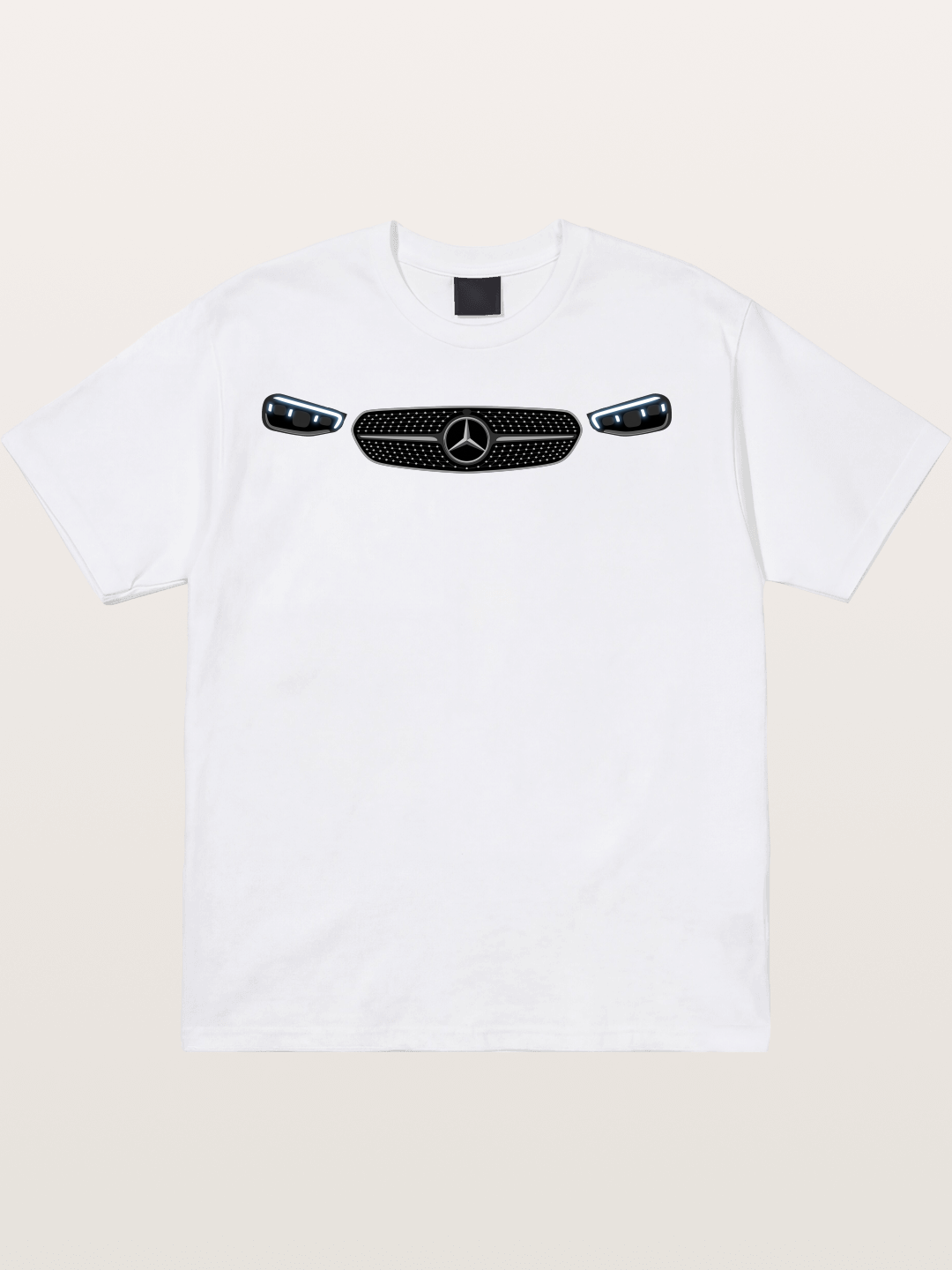 Mercedes-Benz Grille and LED Headlights Cotton T-shirt