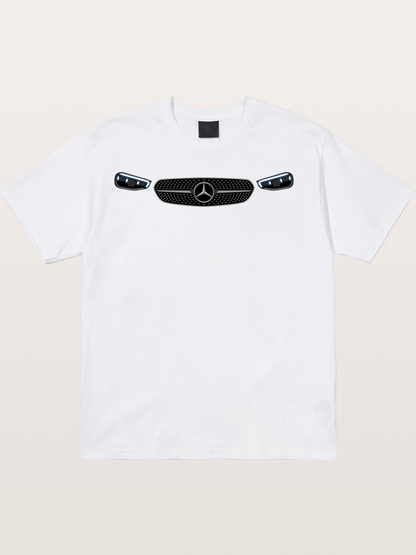 Mercedes-Benz Grille and LED Headlights Cotton T-shirt