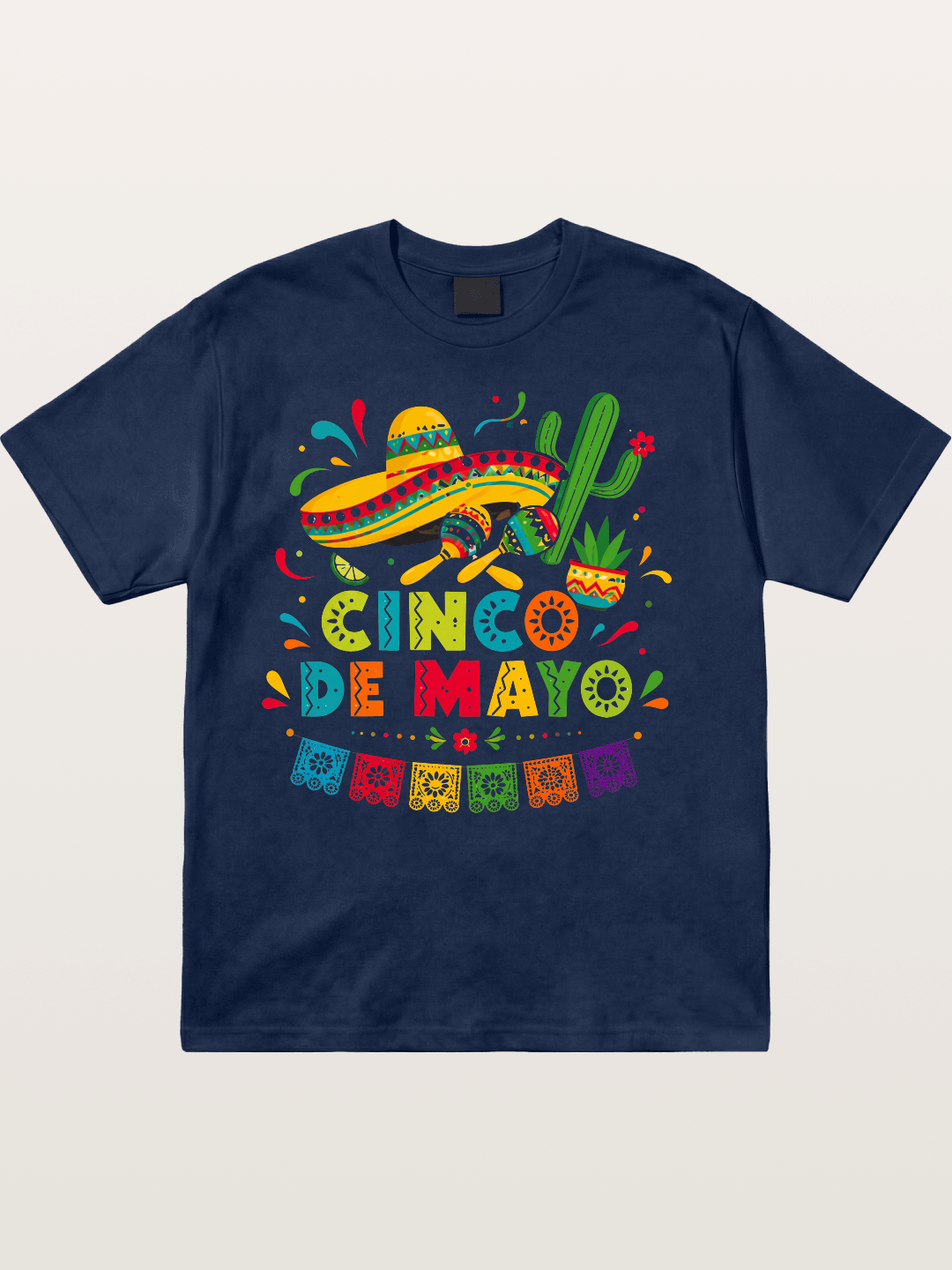 Cinco De Mayo Fiesta Art Cotton T-shirt