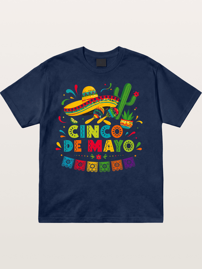 Cinco De Mayo Fiesta Art Cotton T-shirt