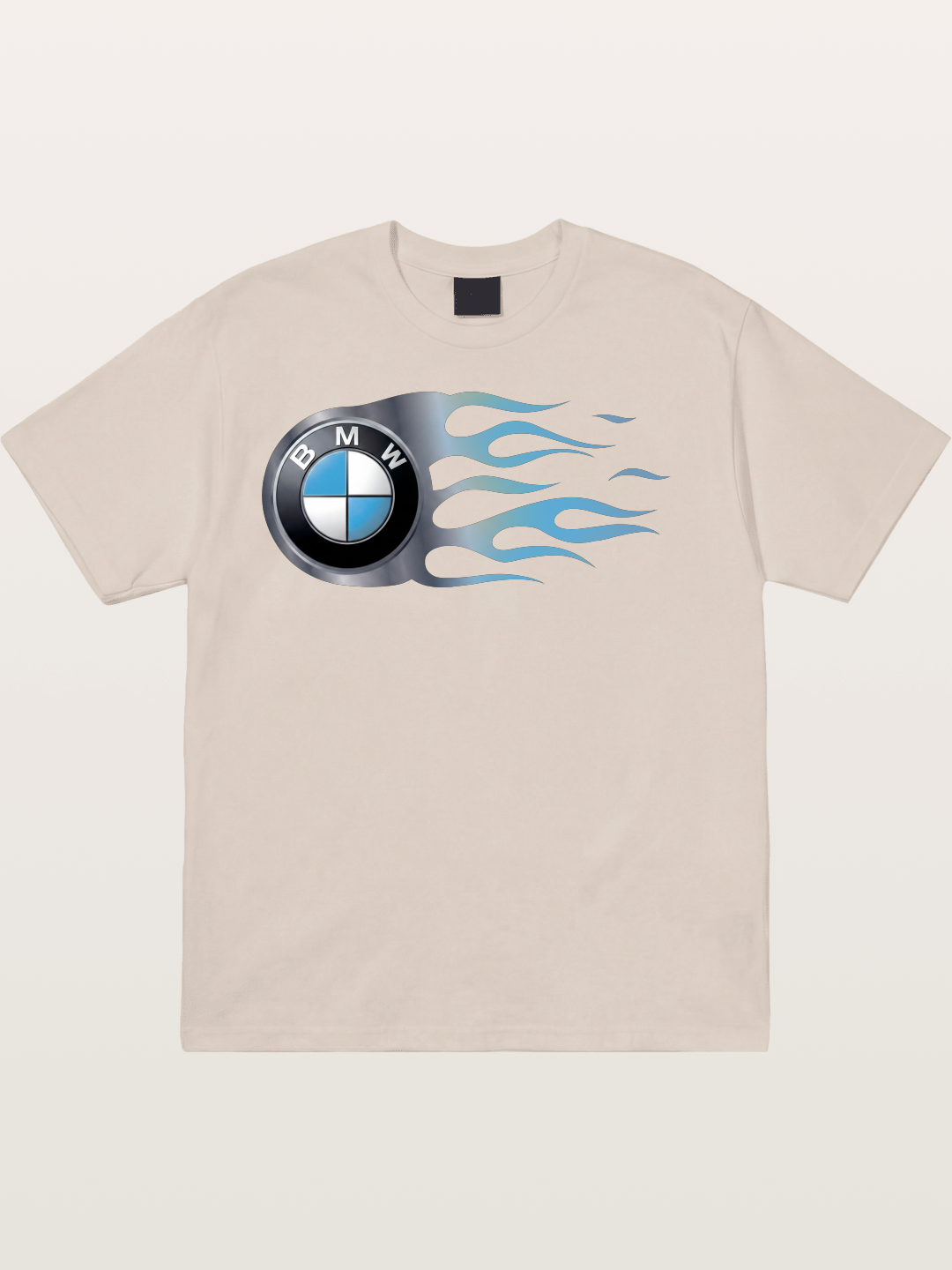 BMW Roundel With Blue Flame Cotton T-shirt