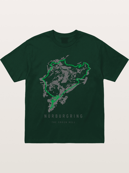 Green Hell Nu?rburgring Track Gildan T-shirt