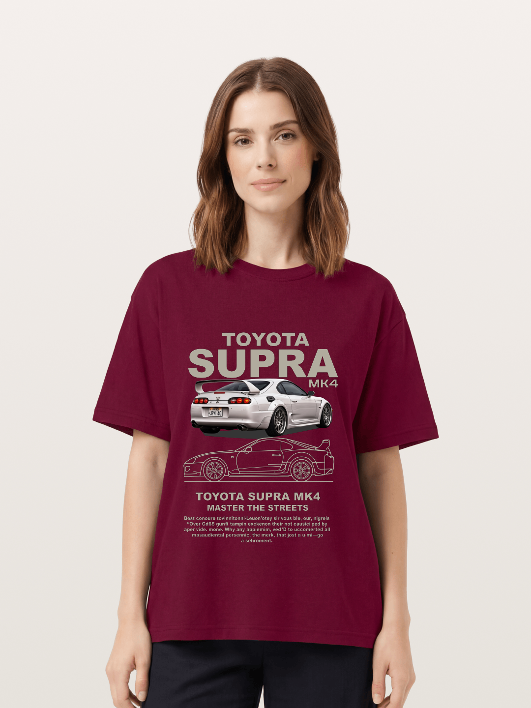 Supra MK4 Line Art & Full View Gildan T-shirt