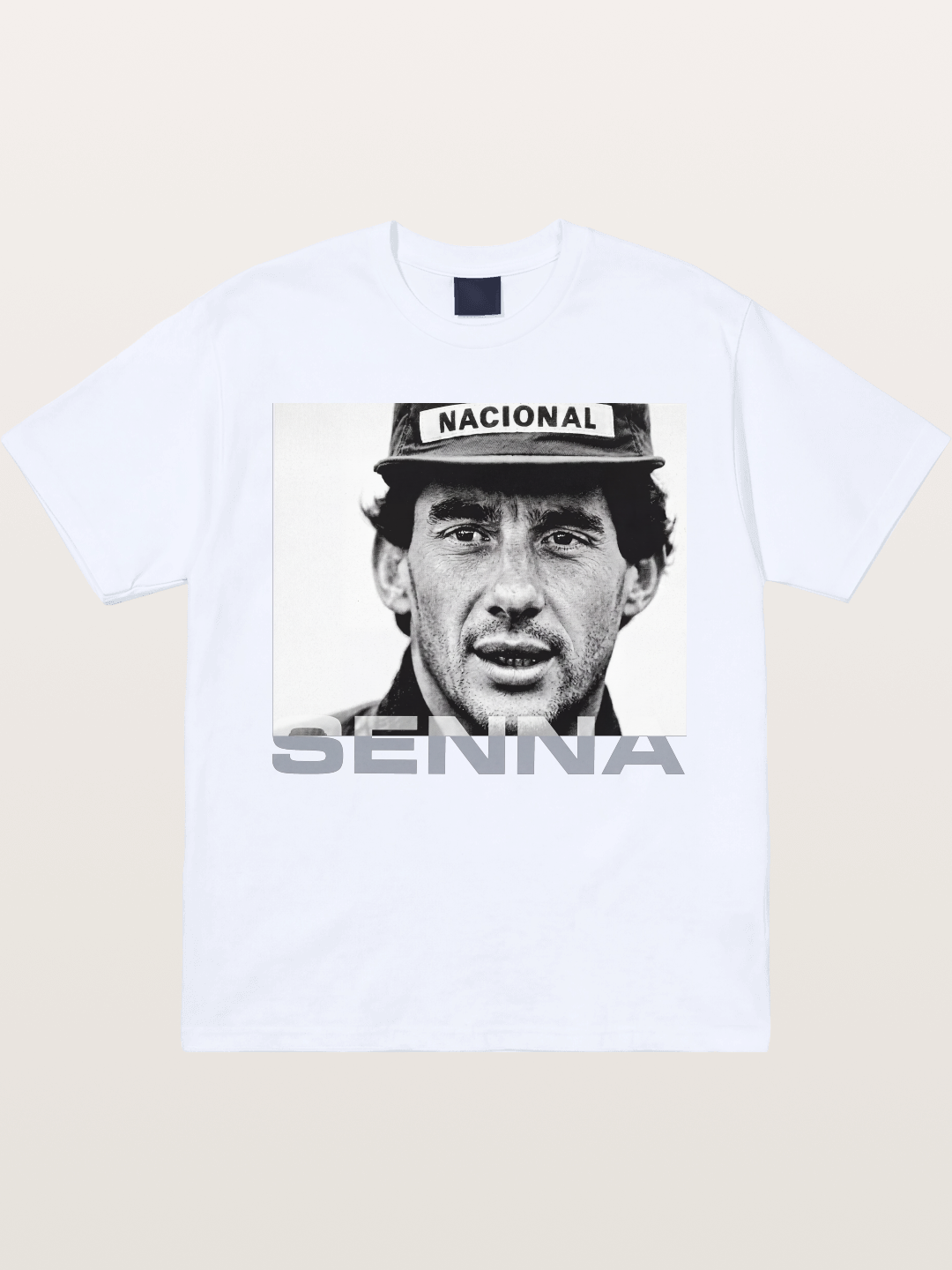 Ayrton Senna Black White Portrait Gildan T-shirt