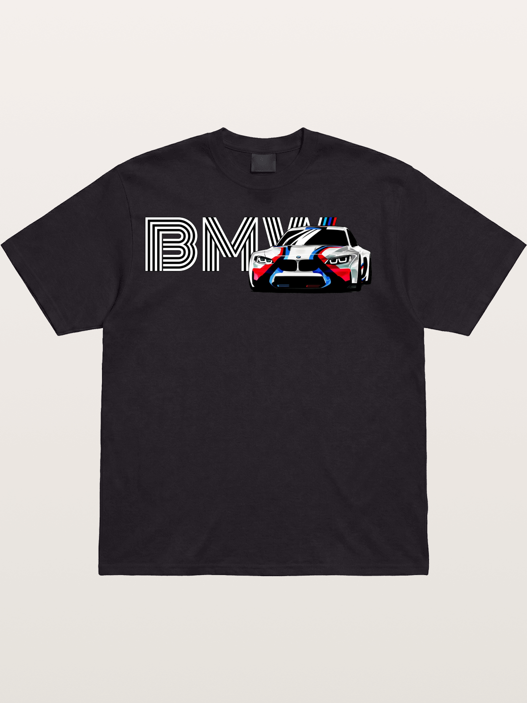 BMW M Series Typography Print Cotton T-shirt