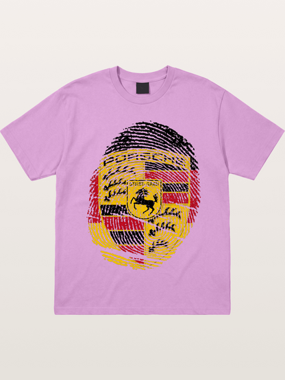 Porsche Crest Fingerprint Gildan T-shirt