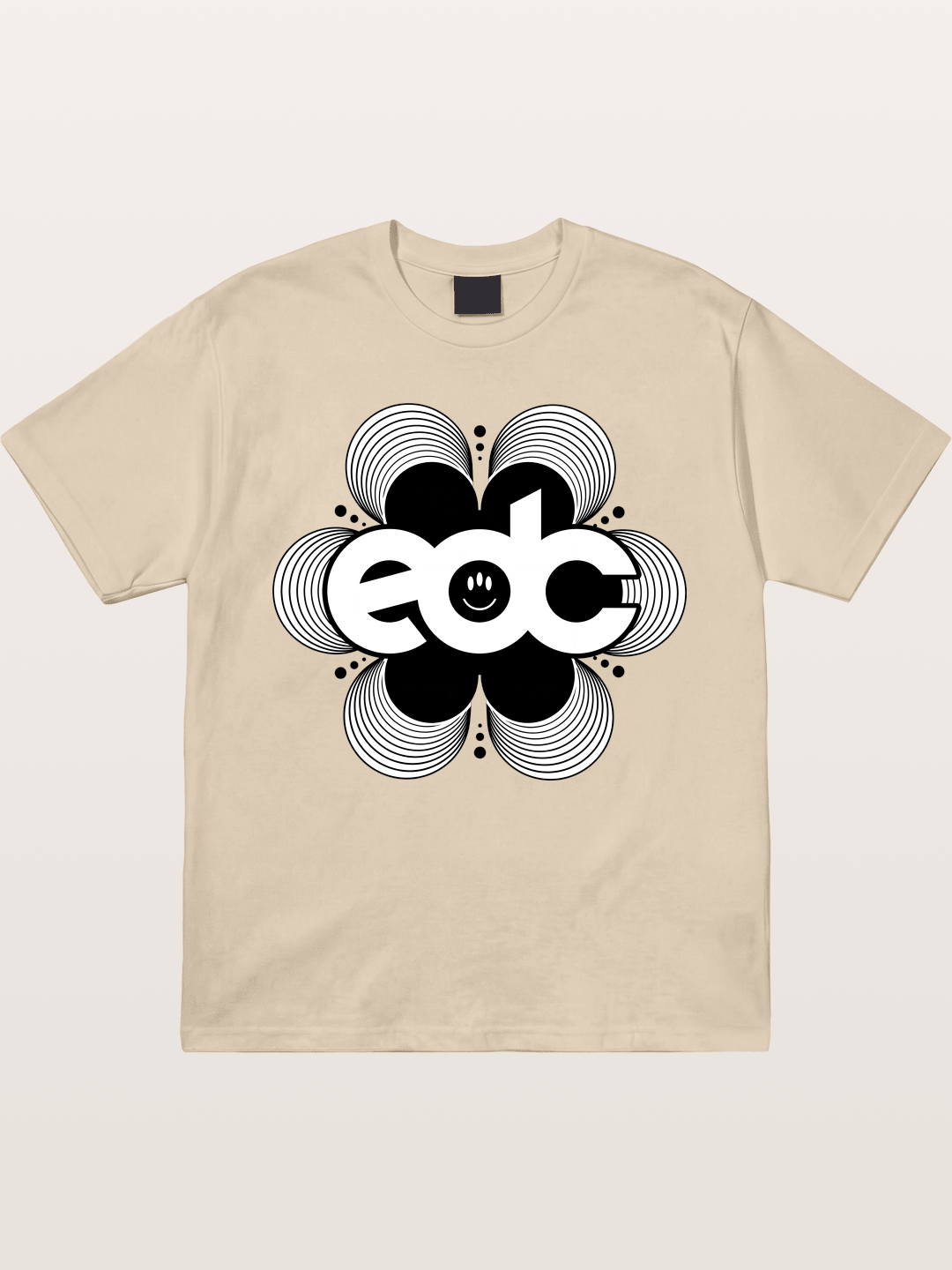 EDC Wavy Daisy Logo Design Gildan T-shirt