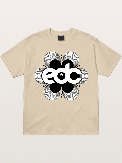EDC Wavy Daisy Logo Design Gildan T-shirt