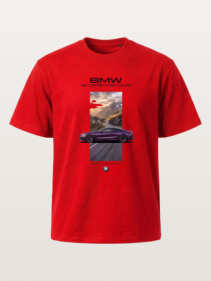 BMW M8 Mountain Road Artwork Cotton T-shirt