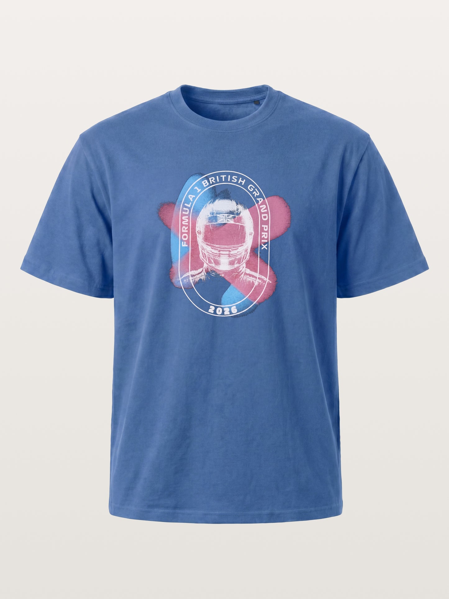 F1 British GP Union Jack Helmet Gildan T-shirt