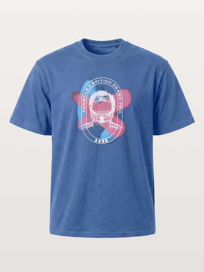 F1 British GP Union Jack Helmet Gildan T-shirt