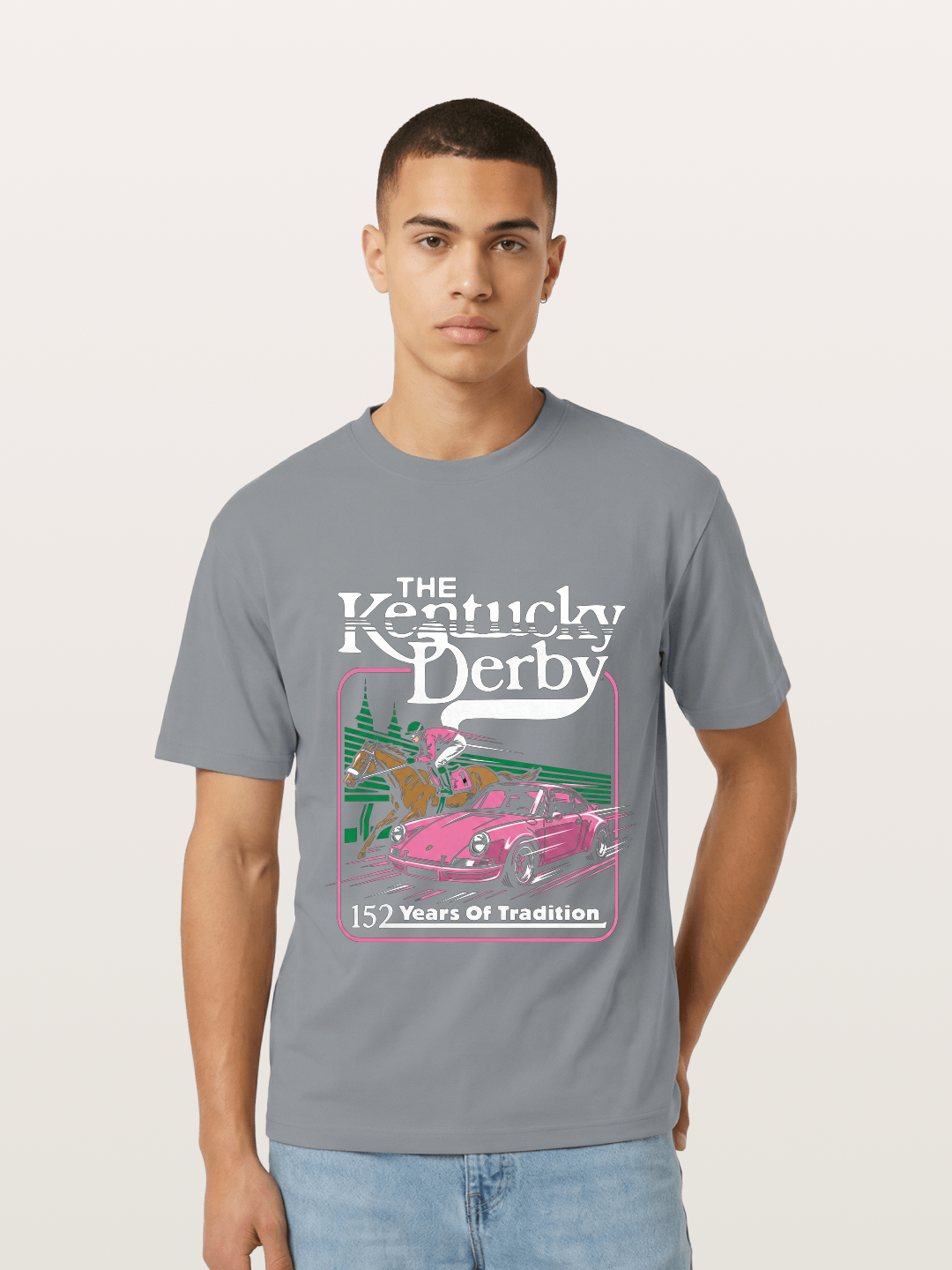 Derby Horse & Porsche Race Gildan T-shirt